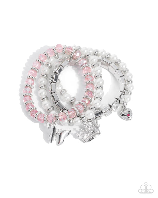Feminine Charm Bracelet - Pink